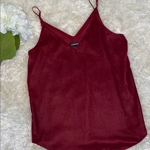 Express velvet tank top size XS